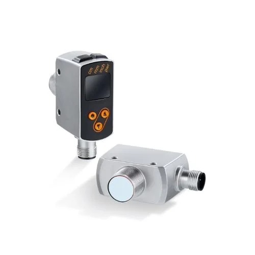 Industrial-grade laser and ultrasonic distance sensors used for precision measurement.