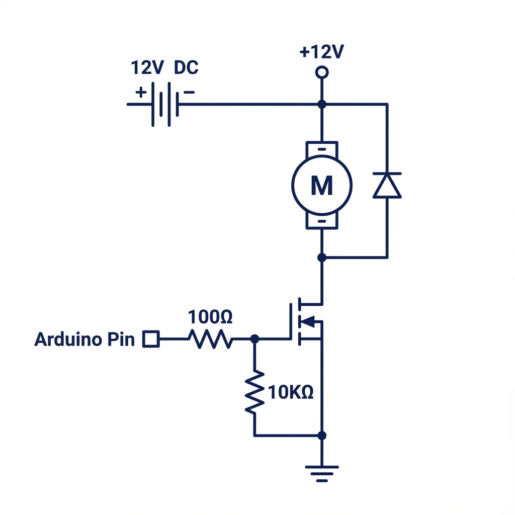 MOSFET motor control circuit
