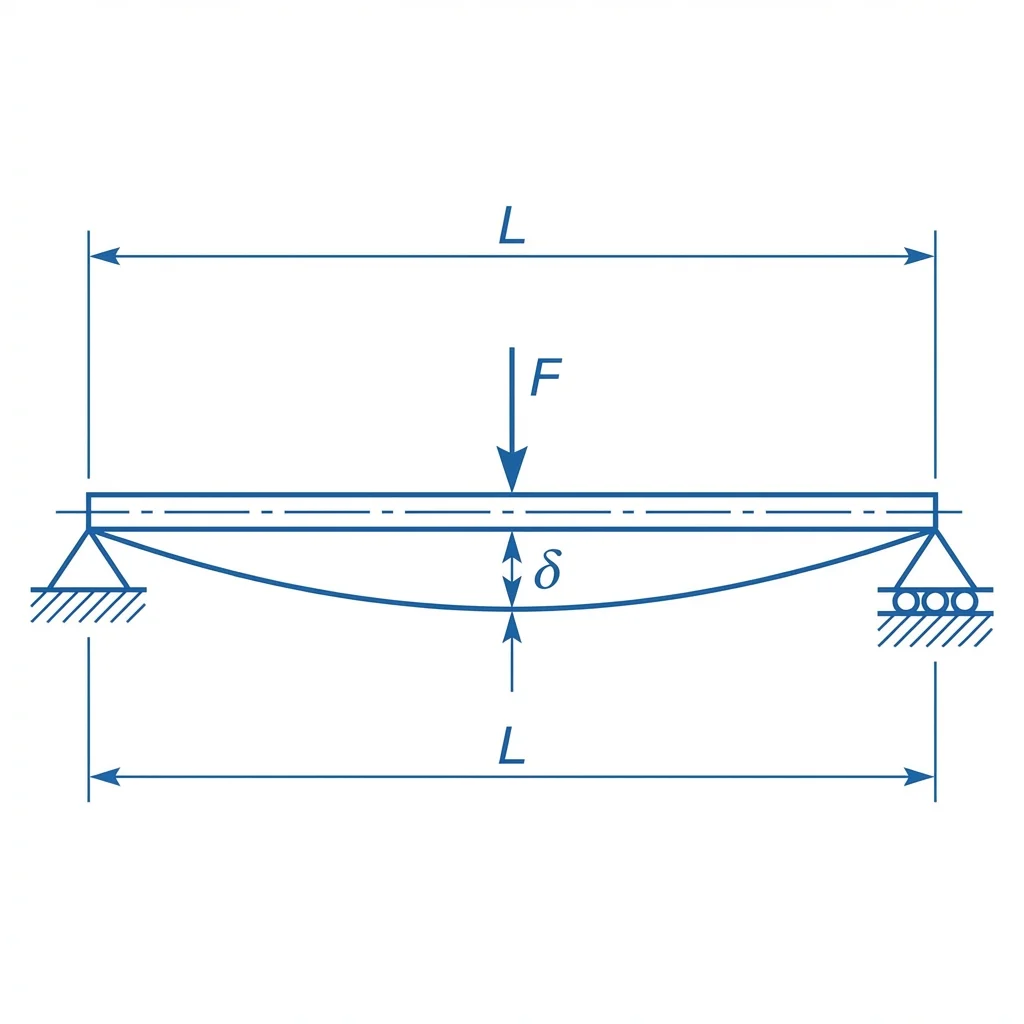 Beam Deflection Diagram