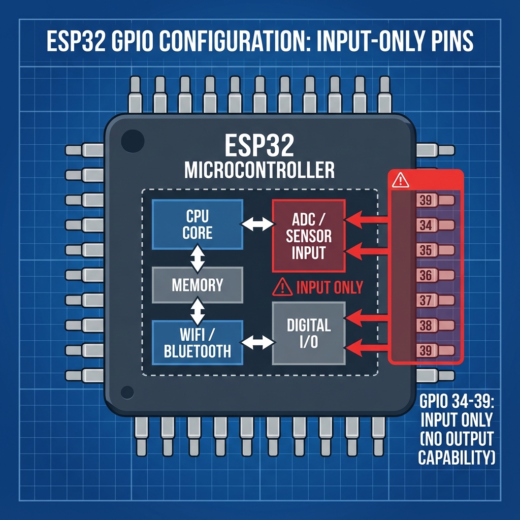 ESP32 GPIO Input-Only Pins