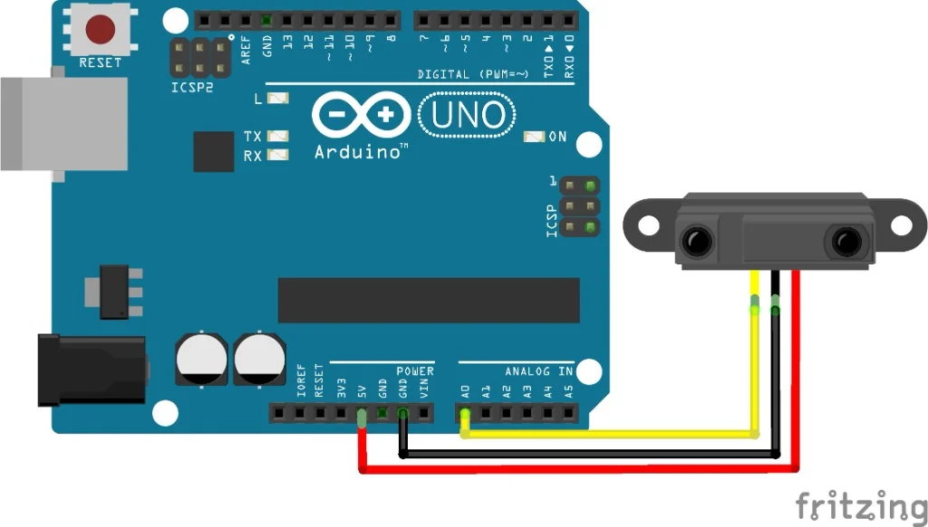 Sharp IR sensor wiring